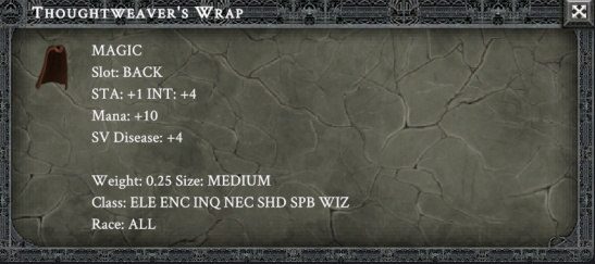 THOUGHTWEAVER'S WRAP item card